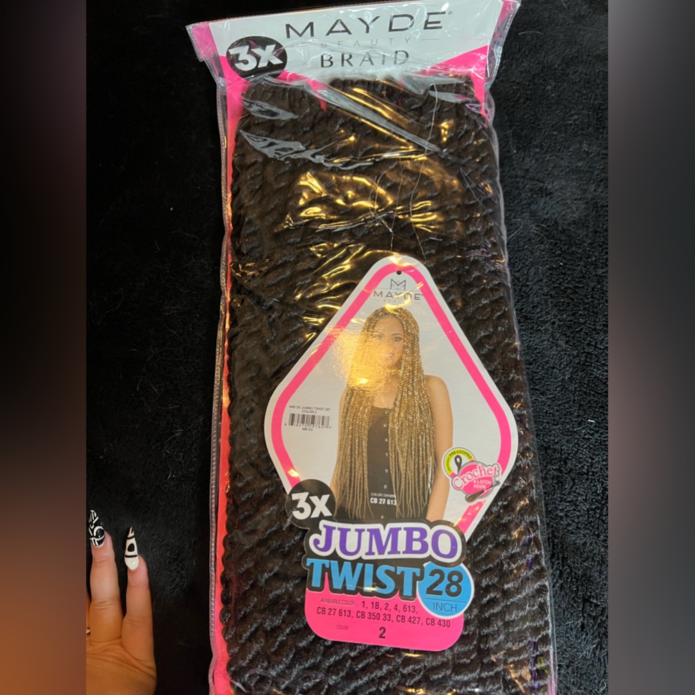 Mayde Beauty 3X Jumbo Twist Braids